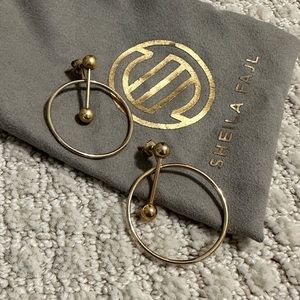 SHEILA FAJL 18K gold plated Statement Earring